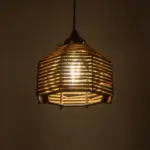 GLOBOSTAR® JUTTI 205-0040 Boho Κρεμαστό Φωτιστικό Οροφής με Ντουί 1 x E27 AC 220-240V IP20 - Μπεζ - M20 x Π20 x Υ18cm - Image 3
