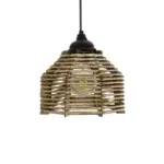 GLOBOSTAR® JUTTI 205-0040 Boho Κρεμαστό Φωτιστικό Οροφής με Ντουί 1 x E27 AC 220-240V IP20 - Μπεζ - M20 x Π20 x Υ18cm - Image 5