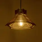 GLOBOSTAR® JUTTI 205-0042 Boho Κρεμαστό Φωτιστικό Οροφής με Ντουί 1 x E27 AC 220-240V IP20 - Μπεζ - M26 x Π26 x Υ15cm - Image 3
