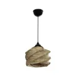 GLOBOSTAR® HUSLE 205-0044 Boho Κρεμαστό Φωτιστικό Οροφής με Ντουί 1 x E27 AC 220-240V IP20 - Μπεζ - M24 x Π24 x Υ21cm - Image 4