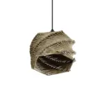 GLOBOSTAR® HUSLE 205-0044 Boho Κρεμαστό Φωτιστικό Οροφής με Ντουί 1 x E27 AC 220-240V IP20 - Μπεζ - M24 x Π24 x Υ21cm - Image 6