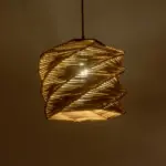 GLOBOSTAR® HUSLE 205-0045 Boho Κρεμαστό Φωτιστικό Οροφής με Ντουί 1 x E27 AC 220-240V IP20 - Μπεζ - M31 x Π31 x Υ28cm - Image 3