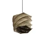GLOBOSTAR® HUSLE 205-0045 Boho Κρεμαστό Φωτιστικό Οροφής με Ντουί 1 x E27 AC 220-240V IP20 - Μπεζ - M31 x Π31 x Υ28cm - Image 6