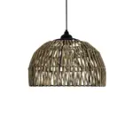 GLOBOSTAR® ARANCIA 205-0047 Boho Κρεμαστό Φωτιστικό Οροφής με Ντουί 1 x E27 AC 220-240V IP20 - Μπεζ - M35 x Π35 x Υ26cm - Image 5