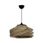 GLOBOSTAR® HUSLE 205-0049 Boho Κρεμαστό Φωτιστικό Οροφής με Ντουί 1 x E27 AC 220-240V IP20 - Μπεζ - M38 x Π38 x Υ23cm - Image 4