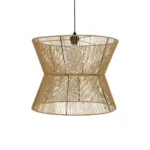 GLOBOSTAR® UPCONE 205-0056 Boho Κρεμαστό Φωτιστικό Οροφής με Ντουί 1 x E27 AC 220-240V IP20 - Μπεζ - M50 x Π50 x Υ43cm - Image 5