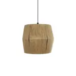 GLOBOSTAR® CONE 205-0057 Boho Κρεμαστό Φωτιστικό Οροφής με Ντουί 1 x E27 AC 220-240V IP20 - Μπεζ - M38 x Π38 x Υ34cm - Image 5