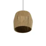 GLOBOSTAR® CONE 205-0057 Boho Κρεμαστό Φωτιστικό Οροφής με Ντουί 1 x E27 AC 220-240V IP20 - Μπεζ - M38 x Π38 x Υ34cm - Image 6