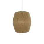 GLOBOSTAR® CONE 205-0058 Boho Κρεμαστό Φωτιστικό Οροφής με Ντουί 1 x E27 AC 220-240V IP20 - Μπεζ - M55 x Π55 x Υ50cm - Image 5