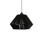 GLOBOSTAR® NUI 205-0061 Boho Κρεμαστό Φωτιστικό Οροφής με Ντουί 1 x E27 AC 220-240V IP20 - Μαύρο - M36 x Π36 x Υ27cm - Image 5