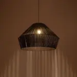 GLOBOSTAR® NUI 205-0062 Boho Κρεμαστό Φωτιστικό Οροφής με Ντουί 1 x E27 AC 220-240V IP20 - Μαύρο - M60 x Π60 x Υ41cm - Image 3