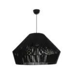 GLOBOSTAR® NUI 205-0062 Boho Κρεμαστό Φωτιστικό Οροφής με Ντουί 1 x E27 AC 220-240V IP20 - Μαύρο - M60 x Π60 x Υ41cm - Image 4