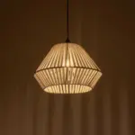 GLOBOSTAR® NUI 205-0063 Boho Κρεμαστό Φωτιστικό Οροφής με Ντουί 1 x E27 AC 220-240V IP20 - Λευκό - M36 x Π36 x Υ27cm - Image 3