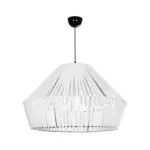 GLOBOSTAR® NUI 205-0064 Boho Κρεμαστό Φωτιστικό Οροφής με Ντουί 1 x E27 AC 220-240V IP20 - Λευκό - M60 x Π60 x Υ41cm - Image 4