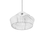 GLOBOSTAR® NUI 205-0064 Boho Κρεμαστό Φωτιστικό Οροφής με Ντουί 1 x E27 AC 220-240V IP20 - Λευκό - M60 x Π60 x Υ41cm - Image 6