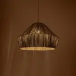 GLOBOSTAR® NUI 205-0066 Boho Κρεμαστό Φωτιστικό Οροφής με Ντουί 1 x E27 AC 220-240V IP20 - Γκρι - M60 x Π60 x Υ41cm - Image 3