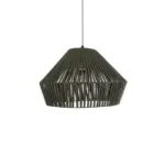 GLOBOSTAR® NUI 205-0070 Boho Κρεμαστό Φωτιστικό Οροφής με Ντουί 1 x E27 AC 220-240V IP20 - Πρασίνο - M60 x Π60 x Υ41cm - Image 5