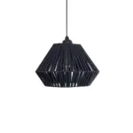 GLOBOSTAR® NUI 205-0071 Boho Κρεμαστό Φωτιστικό Οροφής με Ντουί 1 x E27 AC 220-240V IP20 - Μπλε - M36 x Π36 x Υ27cm - Image 5