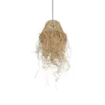 GLOBOSTAR® HERBE 205-0073 Boho Κρεμαστό Φωτιστικό Οροφής με Ντουί 1 x E27 AC 220-240V IP20 - Μπεζ - M30 x Π30 x Υ40cm - Image 6