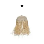 GLOBOSTAR® PLUVIA 205-0081 Boho Κρεμαστό Φωτιστικό Οροφής με Ντουί 1 x E27 AC 220-240V IP20 - Μπεζ - M40 x Π40 x Υ70cm - Image 4