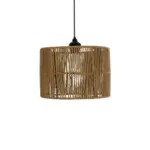GLOBOSTAR® SAFA 205-0085 Boho Κρεμαστό Φωτιστικό Οροφής με Ντουί 1 x E27 AC 220-240V IP20 - Μπεζ - M30 x Π30 x Υ26cm - Image 5