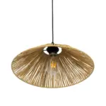 GLOBOSTAR® CHAPEAU 205-0086 Boho Κρεμαστό Φωτιστικό Οροφής με Ντουί 1 x E27 AC 220-240V IP20 - Μπεζ - M41 x Π41 x Υ17cm - Image 6