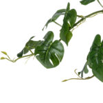 GloboStar® Artificial Garden HANGING MONSTERA 20600 - Τεχνητό Διακοσμητικό Κρεμαστό Φυτό Μονστέρα Μ28 x Π30 x Υ50cm - Image 5