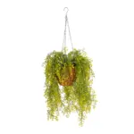 GloboStar® Artificial Garden GOLDEN BELL WILLOW HANGING PLANT 20626 Τεχνητό Κρεμαστό Διακοσμητικό Φυτό Κίτρινη Ιτιά Μ40 x Π40 x Y60cm - Image 2