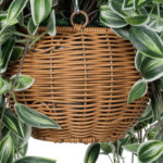 GloboStar® Artificial Garden TRADESCANTIA ZEBRINA HANGING PLANT 20627 Τεχνητό Κρεμαστό Διακοσμητικό Φυτό Ζεμπρίνα Y80cm - Image 6