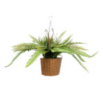 GloboStar® Artificial Garden FERN HANGING BOUQUET PLANT 20629 Τεχνητό Κρεμαστό Διακοσμητικό Φυτό Φτέρης  Y56cm - Image 3