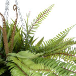 GloboStar® Artificial Garden FERN HANGING BOUQUET PLANT 20629 Τεχνητό Κρεμαστό Διακοσμητικό Φυτό Φτέρης  Y56cm - Image 5