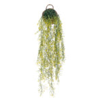 GloboStar® Artificial Garden GOLDEN BELL WILLOW  HANGING PLANT 20632 Κρεμαστό Τεχνητό Διακοσμητικό Φυτό Ιτίας  Y110cm - Image 2