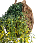 GloboStar® Artificial Garden GOLDEN BELL WILLOW  HANGING PLANT 20632 Κρεμαστό Τεχνητό Διακοσμητικό Φυτό Ιτίας  Y110cm - Image 3