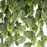 GloboStar® Artificial Garden MONSTERA HANGING PLANT 20633 Τεχνητό Κρεμαστό Διακοσμητικό Φυτό Φτέρης Π40 x Μ40 x Y88cm - Image 4
