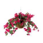 GloboStar® Artificial Garden RHODODENDRON HANGING PLANT 20634 Τεχνητό Κρεμαστό Διακοσμητικό Φυτό Τριανταφυλλιάς Y60cm - Image 2