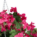 GloboStar® Artificial Garden RHODODENDRON HANGING PLANT 20634 Τεχνητό Κρεμαστό Διακοσμητικό Φυτό Τριανταφυλλιάς Y60cm - Image 4