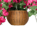 GloboStar® Artificial Garden RHODODENDRON HANGING PLANT 20634 Τεχνητό Κρεμαστό Διακοσμητικό Φυτό Τριανταφυλλιάς Y60cm - Image 5