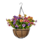 GloboStar® Artificial Garden GERBERA HANGING PLANT 20635 Τεχνητό Κρεμαστό Διακοσμητικό Φυτό Ζέρμπερας Y55cm - Image 3