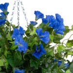 GloboStar® Artificial Garden MORNING GLORY HANGING PLANT 20636 Τεχνητό Κρεμαστό Διακοσμητικό Φυτό Ορτανσίας Y55cm - Image 5