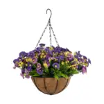 GloboStar® Artificial Garden GERBERA HANGING PLANT 20637 Τεχνητό Κρεμαστό Διακοσμητικό Φυτό Ζέρμπερας Μ40 x Π40 x Y46cm - Image 3
