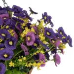 GloboStar® Artificial Garden GERBERA HANGING PLANT 20637 Τεχνητό Κρεμαστό Διακοσμητικό Φυτό Ζέρμπερας Μ40 x Π40 x Y46cm - Image 5