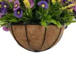 GloboStar® Artificial Garden GERBERA HANGING PLANT 20637 Τεχνητό Κρεμαστό Διακοσμητικό Φυτό Ζέρμπερας Μ40 x Π40 x Y46cm - Image 6