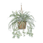 GloboStar® Artificial Garden CHLOROPHYTUM COMOSUM HANGING PLANT 20638 Τεχνητό Κρεμαστό Διακοσμητικό Χλωρόφυτο  Y50cm - Image 4