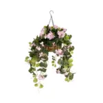 GloboStar® Artificial Garden BEGONIA HANGING PLANT 20639 Τεχνητό Κρεμαστό Διακοσμητικό Φυτό Βιγόνια Π75 x Μ75 x Y80cm - Image 2
