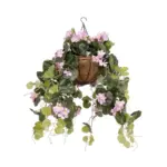 GloboStar® Artificial Garden BEGONIA HANGING PLANT 20639 Τεχνητό Κρεμαστό Διακοσμητικό Φυτό Βιγόνια Π75 x Μ75 x Y80cm - Image 4