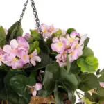 GloboStar® Artificial Garden BEGONIA HANGING PLANT 20639 Τεχνητό Κρεμαστό Διακοσμητικό Φυτό Βιγόνια Π75 x Μ75 x Y80cm - Image 5