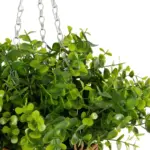 GloboStar® Artificial Garden EUCALYPTUS HANGING PLANT 20640 Τεχνητό Κρεμαστό Διακοσμητικό Φυτό Φτέρης Π45 x Μ45 x Y30cm - Image 5