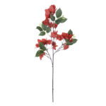 GloboStar® Artificial Garden BOUGAUVILLEA BRANCH 20645 Τεχνητό Διακοσμητικό Κλαδί Μπουκανβίλιας Κόκκινο Κεραμιδί Y80cm - Image 2