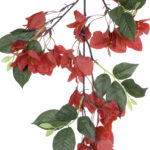 GloboStar® Artificial Garden BOUGAUVILLEA BRANCH 20645 Τεχνητό Διακοσμητικό Κλαδί Μπουκανβίλιας Κόκκινο Κεραμιδί Y80cm - Image 3