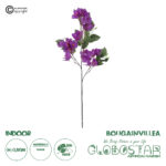 GloboStar® Artificial Garden BOUGAUVILLEA BRANCH 20646 Τεχνητό Διακοσμητικό Κλαδί Μπουκανβίλιας Μωβ Y80cm